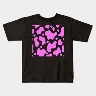 strawberry cow print design Kids T-Shirt